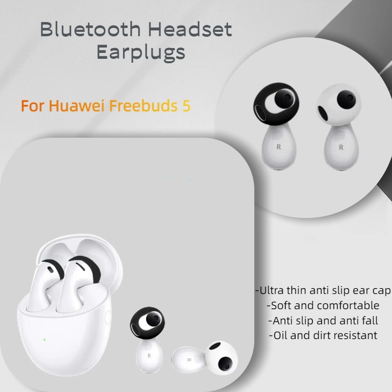 Silicone Ear Tip Replacement - Bouchons d'oreilles pour écouteurs Bluetooth Ultra-fins,