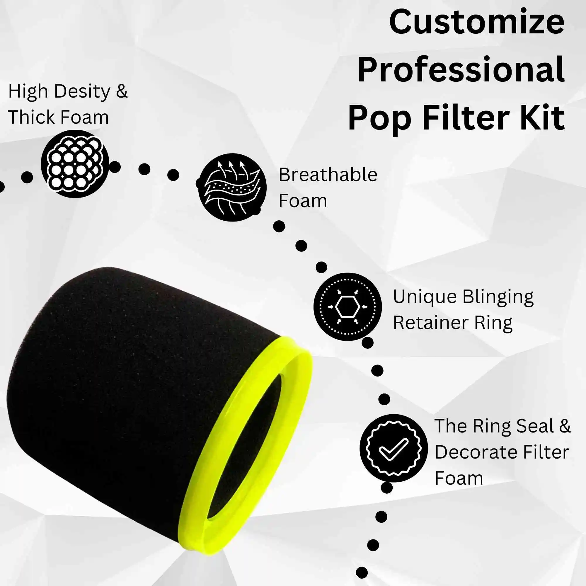 Filtre anti-pop en mousse de r - Shure Mic Mv7 avis et prix
