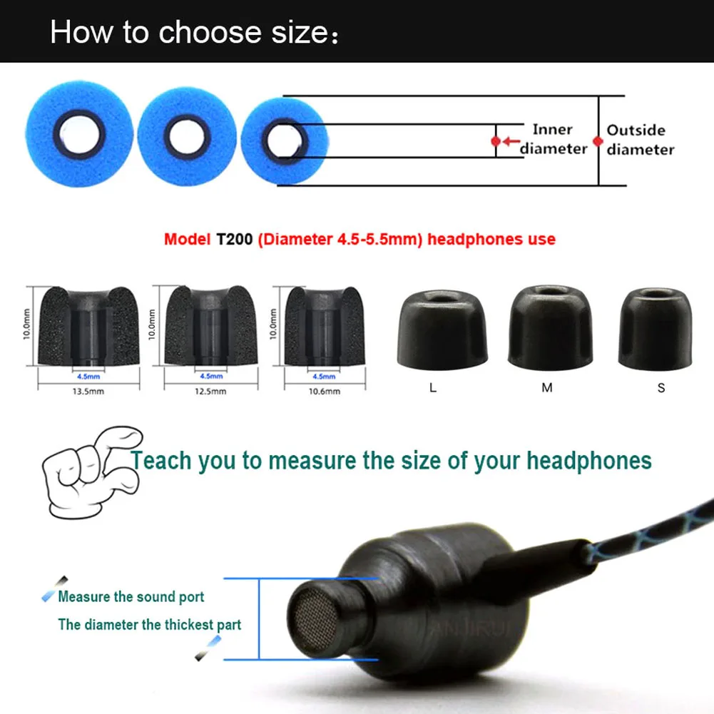 12 paires d'embouts en mousse  - Earphone Foam Tip avis et prix